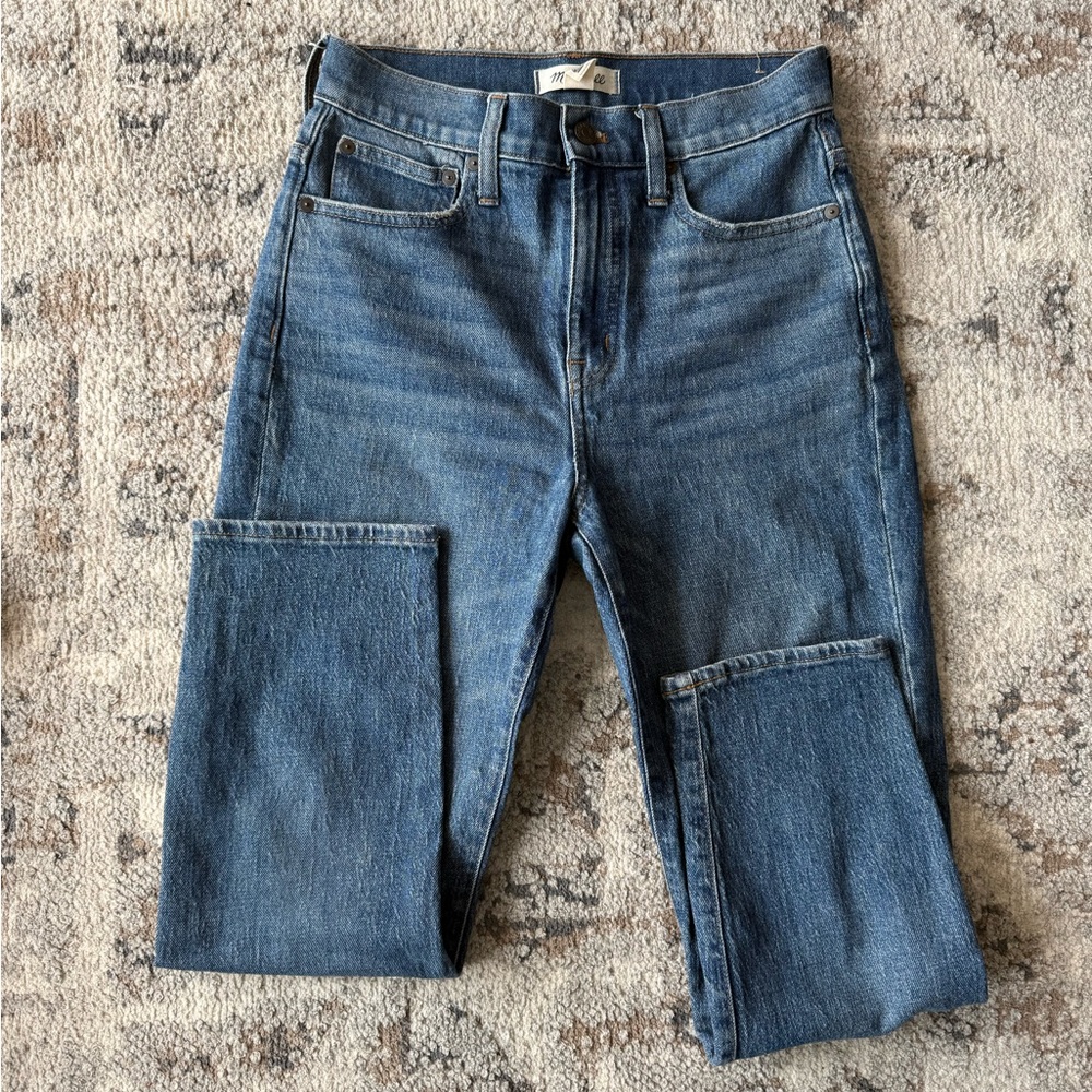 Madewell Blue Straight Leg Jeans